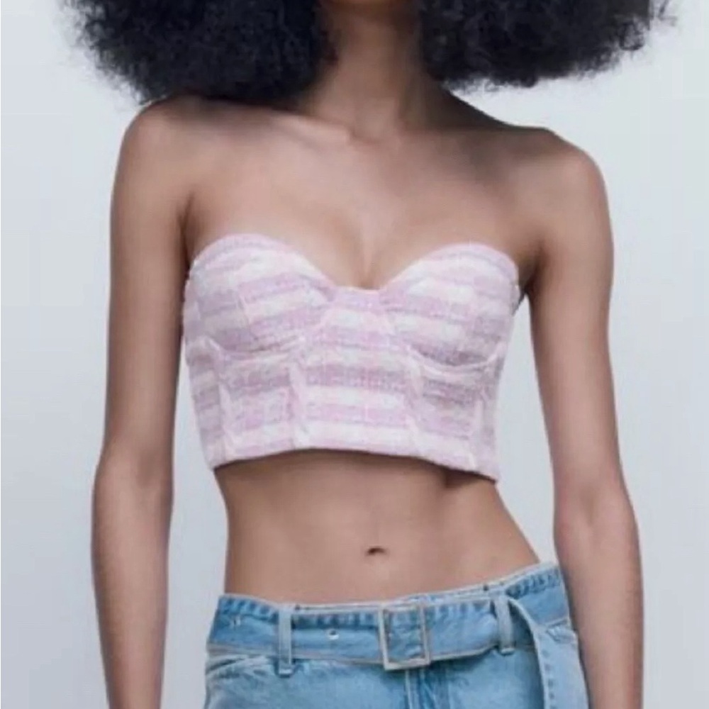 Zara Tweed Bustier size L